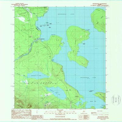 YellowMaps Moosehead ME topo map, 1:24000 Scale, 7.5 X 7.5 Minute, Historical, 1989, Updated 1989, 27.3 x 21.5 in - Polypropylene