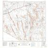 YellowMaps AJO AZ topo map, 1:250000 Scale, 1 X 2 Degree, Historical, 1953, Updated 1980, 22.1 x 34.1 in - Polypropylene view 1