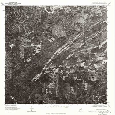 YellowMaps Yolande SW AL topo map, 1:24000 Scale, 7.5 X 7.5 Minute, Historical, 1975, Updated 1977, 26.6 x 21.6 in - Polypropylene