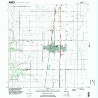 YellowMaps Arcola IL topo map, 1:24000 Scale, 7.5 X 7.5 Minute, Historical, 1998, Updated 2002, 26.8 x 22 in - Polypropylene