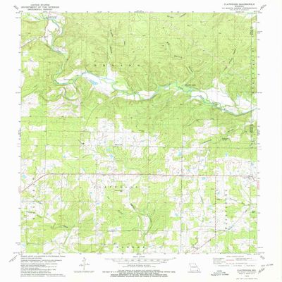 YellowMaps Flatwoods MO topo map, 1:24000 Scale, 7.5 X 7.5 Minute, Historical, 1979, Updated 1980, 26.7 x 21.9 in - Polypropylene