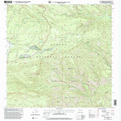 YellowMaps Beaverhead AZ topo map, 1:24000 Scale, 7.5 X 7.5 Minute, Historical, 1997, Updated 2000, 26.7 x 22 in - Polypropylene