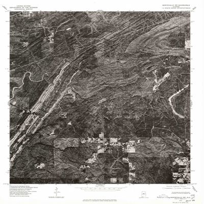 YellowMaps Montevallo NW AL topo map, 1:24000 Scale, 7.5 X 7.5 Minute, Historical, 1975, Updated 1977, 26.9 x 21.6 in - Polypropylene