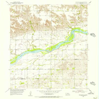 YellowMaps Belgrade SE NE topo map, 1:24000 Scale, 7.5 X 7.5 Minute, Historical, 1955, Updated 1956, 26.9 x 22 in - Polypropylene