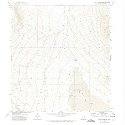 YellowMaps Leppy Peak NW NV topo map, 1:24000 Scale, 7.5 X 7.5 Minute, Historical, 1971, Updated 1974, 27 x 22 in - Polypropylene