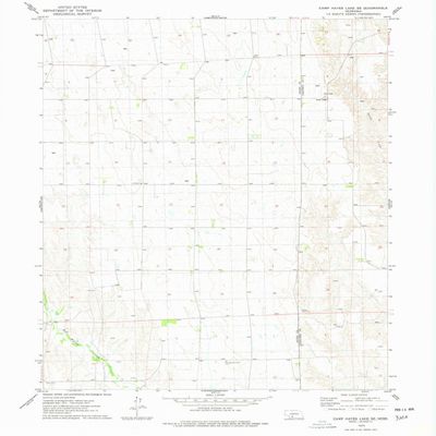 YellowMaps Camp Hayes Lake SE NE topo map, 1:24000 Scale, 7.5 X 7.5 Minute, Historical, 1973, Updated 1977, 26.8 x 22 in - Polypropylene