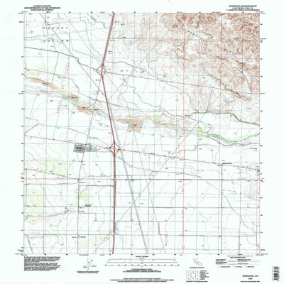 YellowMaps Madison CA topo map, 1:24000 Scale, 7.5 X 7.5 Minute, Historical, 1992, Updated 1997, 26.9 x 21.5 in - Polypropylene
