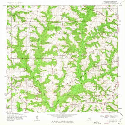 YellowMaps Goodman AL topo map, 1:24000 Scale, 7.5 X 7.5 Minute, Historical, 1960, Updated 1963, 26.7 x 21.9 in - Polypropylene