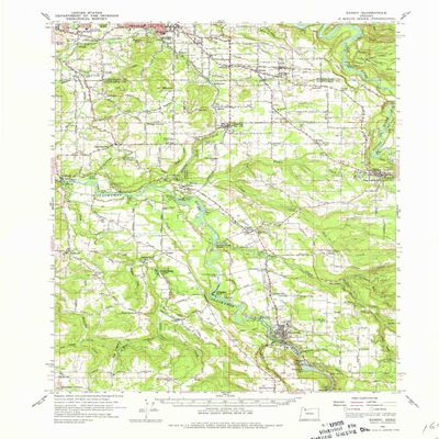 YellowMaps Sandy OR topo map, 1:62500 Scale, 15 X 15 Minute, Historical, 1961, Updated 1981, 21 x 16.1 in - Polypropylene