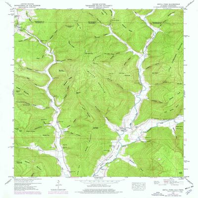 YellowMaps Estill Fork AL topo map, 1:24000 Scale, 7.5 X 7.5 Minute, Historical, 1948, Updated 1976, 26.9 x 21.9 in - Tyvek