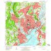 YellowMaps New Haven CT topo map, 1:24000 Scale, 7.5 X 7.5 Minute, Historical, 1954, Updated 1960, 26.9 x 22 in - Tyvek view 1