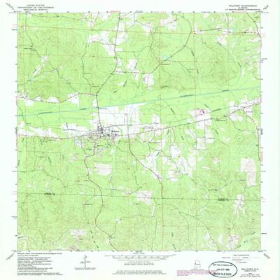 YellowMaps Millport AL topo map, 1:24000 Scale, 7.5 X 7.5 Minute, Historical, 1967, Updated 1985, 26.8 x 22 in - Polypropylene