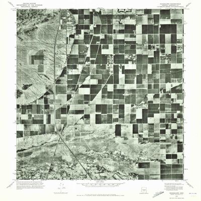 YellowMaps Guadalupe AZ topo map, 1:24000 Scale, 7.5 X 7.5 Minute, Historical, 1971, Updated 1972, 26.8 x 23 in - Polypropylene