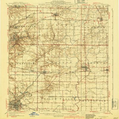 Belleville IL topo map, 1:62500 Scale, 15 X 15 Minute, Historical, 1907, Updated 1940, 19.7 x 16.4 in - Polypropylene