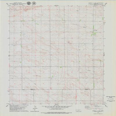 YellowMaps Kimball 2 NW NE topo map, 1:24000 Scale, 7.5 X 7.5 Minute, Historical, 1979, Updated 1979, 27 x 21.2 in - Polypropylene