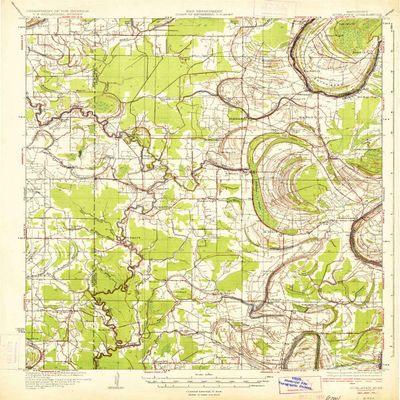 YellowMaps Schlater MS topo map, 1:62500 Scale, 15 X 15 Minute, Historical, 1934, 19.9 x 16.4 in - Polypropylene