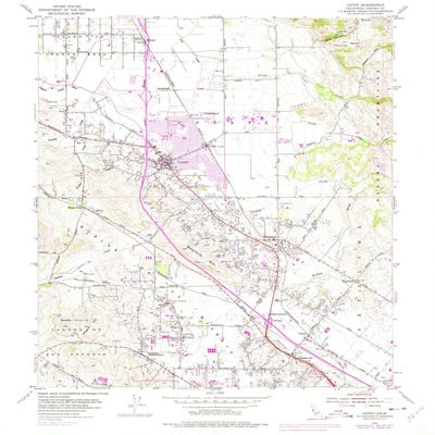 YellowMaps Cotati CA topo map, 1:24000 Scale, 7.5 X 7.5 Minute, Historical, 1954, Updated 1975, 26.9 x 22 in - Polypropylene