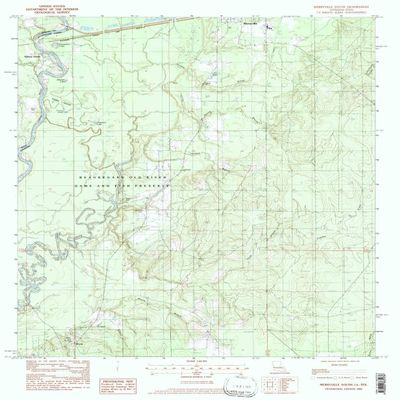 YellowMaps Merryville South LA topo map, 1:24000 Scale, 7.5 X 7.5 Minute, Historical, 1982, Updated 1997, 26.8 x 22 in - Tyvek