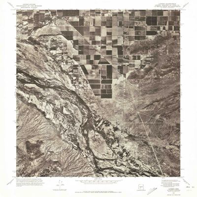 YellowMaps Laveen AZ topo map, 1:24000 Scale, 7.5 X 7.5 Minute, Historical, 1971, Updated 1972, 26.8 x 23 in - Polypropylene