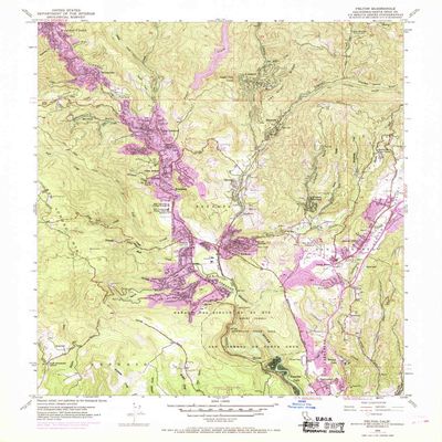 Felton CA topo map, 1:24000 Scale, 7.5 X 7.5 Minute, Historical, 1955, Updated 1969, 26.9 x 22 in - Polypropylene