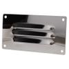AB Tools 127mm x 66mm Stainless Steel Small Horizontal Vent view 1