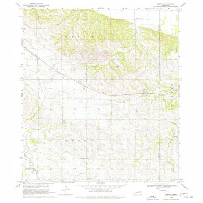 YellowMaps Obert NE topo map, 1:24000 Scale, 7.5 X 7.5 Minute, Historical, 1968, Updated 1977, 26.8 x 22 in - Polypropylene