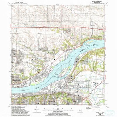 YellowMaps Silvis IL topo map, 1:24000 Scale, 7.5 X 7.5 Minute, Historical, 1991, Updated 1992, 26.7 x 21.4 in - Polypropylene