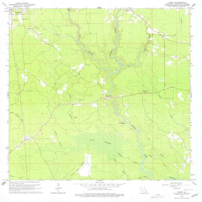 YellowMaps Frost LA topo map, 1:24000 Scale, 7.5 X 7.5 Minute, Historical, 1963, Updated 1978, 26.8 x 22 in - Polypropylene