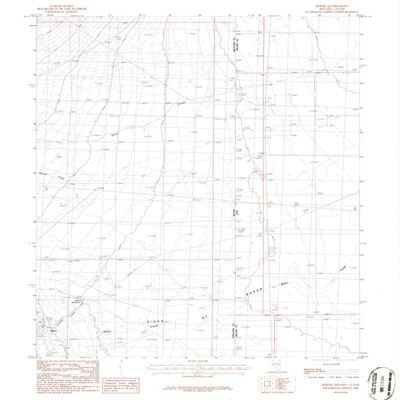 YellowMaps Baker NV topo map, 1:24000 Scale, 7.5 X 7.5 Minute, Historical, 1986, Updated 1986, 26.8 x 22 in - Tyvek