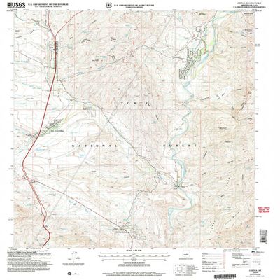 YellowMaps Gisela AZ topo map, 1:24000 Scale, 7.5 X 7.5 Minute, Historical, 2004, Updated 2006, 26.9 x 22 in - Polypropylene
