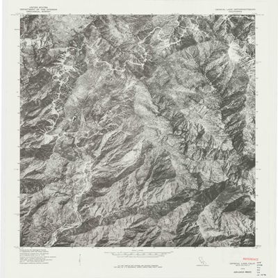 YellowMaps Crystal Lake CA topo map, 1:24000 Scale, 7.5 X 7.5 Minute, Historical, 1976, 27.3 x 22.3 in - Tyvek