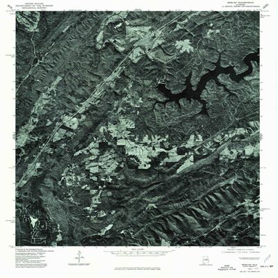 YellowMaps Remlap AL topo map, 1:24000 Scale, 7.5 X 7.5 Minute, Historical, 1975, Updated 1977, 26.9 x 21.6 in - Polypropylene