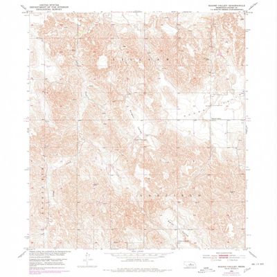 YellowMaps Round Valley NE topo map, 1:24000 Scale, 7.5 X 7.5 Minute, Historical, 1951, Updated 1978, 26.8 x 22 in - Polypropylene