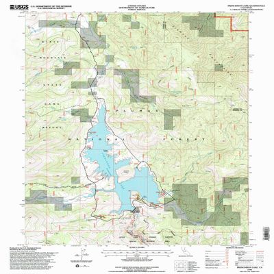 YellowMaps Frenchman Lake CA topo map, 1:24000 Scale, 7.5 X 7.5 Minute, Historical, 1994, Updated 1998, 26.7 x 21.4 in - Polypropylene