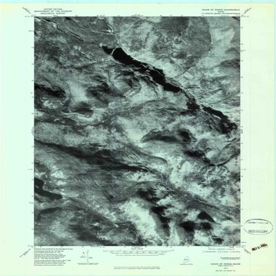 YellowMaps Chain of Ponds ME topo map, 1:24000 Scale, 7.5 X 7.5 Minute, Historical, 1977, Updated 1983, 27.4 x 21.5 in - Polypropylene