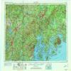 YellowMaps Bangor ME topo map, 1:250000 Scale, 1 X 2 Degree, Historical, 1956, Updated 1973, 22.2 x 29.3 in - Polypropylene view 1