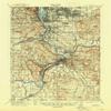 YellowMaps Oregon City OR topo map, 1:62500 Scale, 15 X 15 Minute, Historical, 1914, Updated 1945, 20.8 x 15.4 in - Tyvek view 1