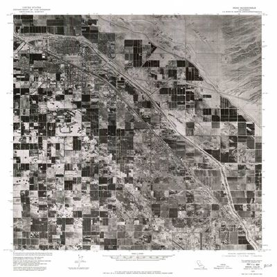 YellowMaps Indio CA topo map, 1:24000 Scale, 7.5 X 7.5 Minute, Historical, 1975, Updated 1977, 26.8 x 21.2 in - Polypropylene