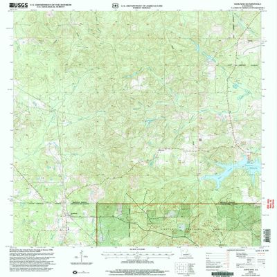 YellowMaps Ashland LA topo map, 1:24000 Scale, 7.5 X 7.5 Minute, Historical, 2003, Updated 2005, 26.8 x 21.6 in - Polypropylene