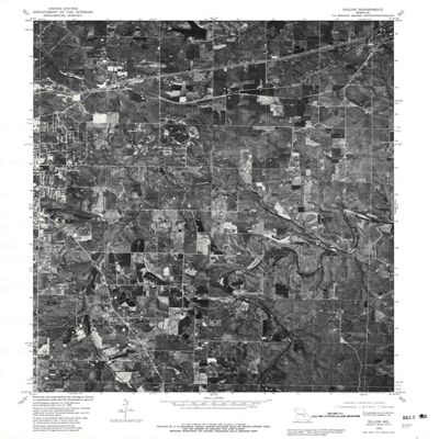 Dillon MO topo map, 1:24000 Scale, 7.5 X 7.5 Minute, Historical, 1980, Updated 1981, 26.9 x 22 in - Tyvek