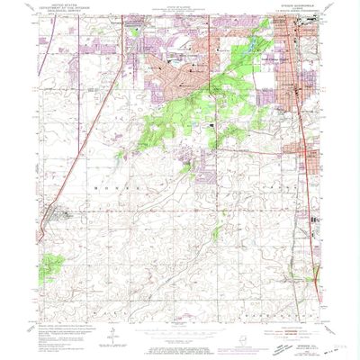 YellowMaps Steger IL topo map, 1:24000 Scale, 7.5 X 7.5 Minute, Historical, 1953, Updated 1974, 26.7 x 22 in - Polypropylene