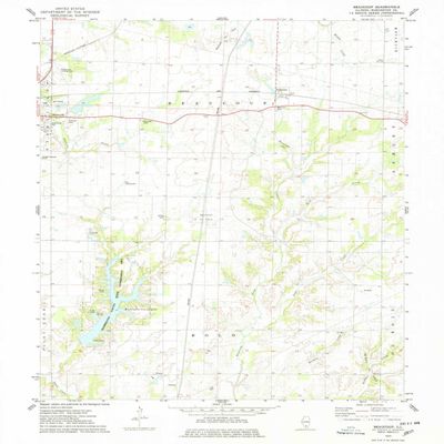 YellowMaps Beaucoup IL topo map, 1:24000 Scale, 7.5 X 7.5 Minute, Historical, 1974, Updated 1974, 26.7 x 21.9 in - Polypropylene