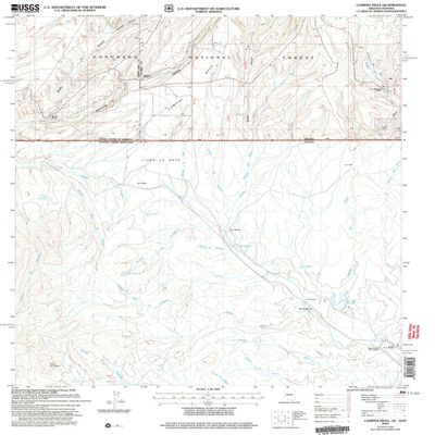 YellowMaps Campini Mesa AZ topo map, 1:24000 Scale, 7.5 X 7.5 Minute, Historical, 2004, Updated 2007, 26.9 x 22 in - Polypropylene