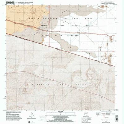 YellowMaps Las Playas AZ topo map, 1:24000 Scale, 7.5 X 7.5 Minute, Historical, 1996, Updated 2000, 26.8 x 22 in - Polypropylene