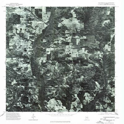 YellowMaps Billingsley SE AL topo map, 1:24000 Scale, 7.5 X 7.5 Minute, Historical, 1975, Updated 1977, 26.9 x 22 in - Polypropylene