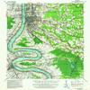 YellowMaps Baton Rouge LA topo map, 1:62500 Scale, 15 X 15 Minute, Historical, 1939, Updated 1962, 20.9 x 18 in - Polypropylene view 1