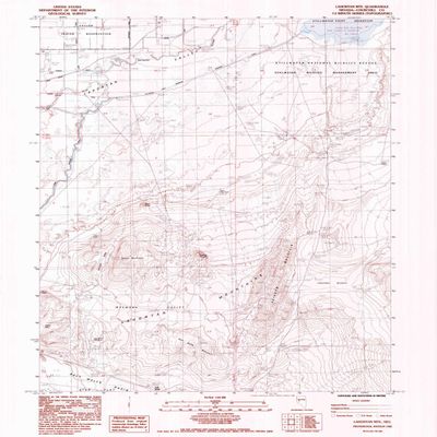 YellowMaps Lahontan MTS NV topo map, 1:24000 Scale, 7.5 X 7.5 Minute, Historical, 1985, Updated 1985, 26.7 x 22 in - Tyvek
