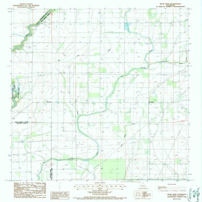 YellowMaps Bear Skin LA topo map, 1:24000 Scale, 7.5 X 7.5 Minute, Historical, 1986, Updated 1987, 26.8 x 22 in - Polypropylene