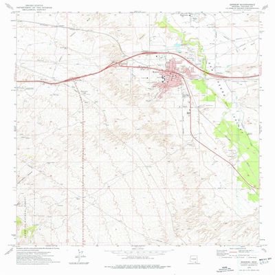 YellowMaps Benson AZ topo map, 1:24000 Scale, 7.5 X 7.5 Minute, Historical, 1973, Updated 1976, 26.9 x 22 in - Polypropylene