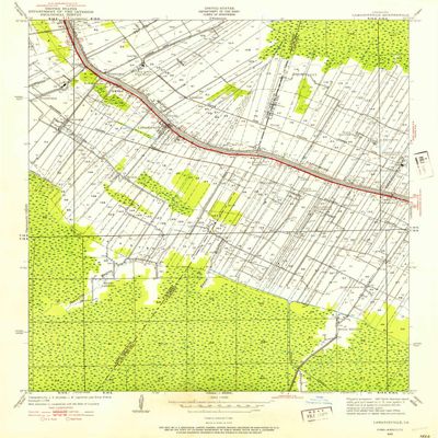 YellowMaps Labadieville LA topo map, 1:24000 Scale, 7.5 X 7.5 Minute, Historical, 1938, 26.8 x 22.8 in - Tyvek